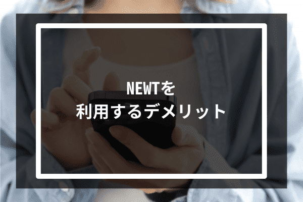 NEWTを利用するデメリット