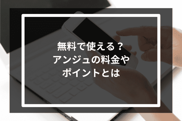 無料で使える？アンジュの料金やポイントとは